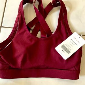 Burgundy Sports bra. Brand new!